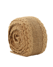Natural Burlap Ribbon  Roll-2" x 15'