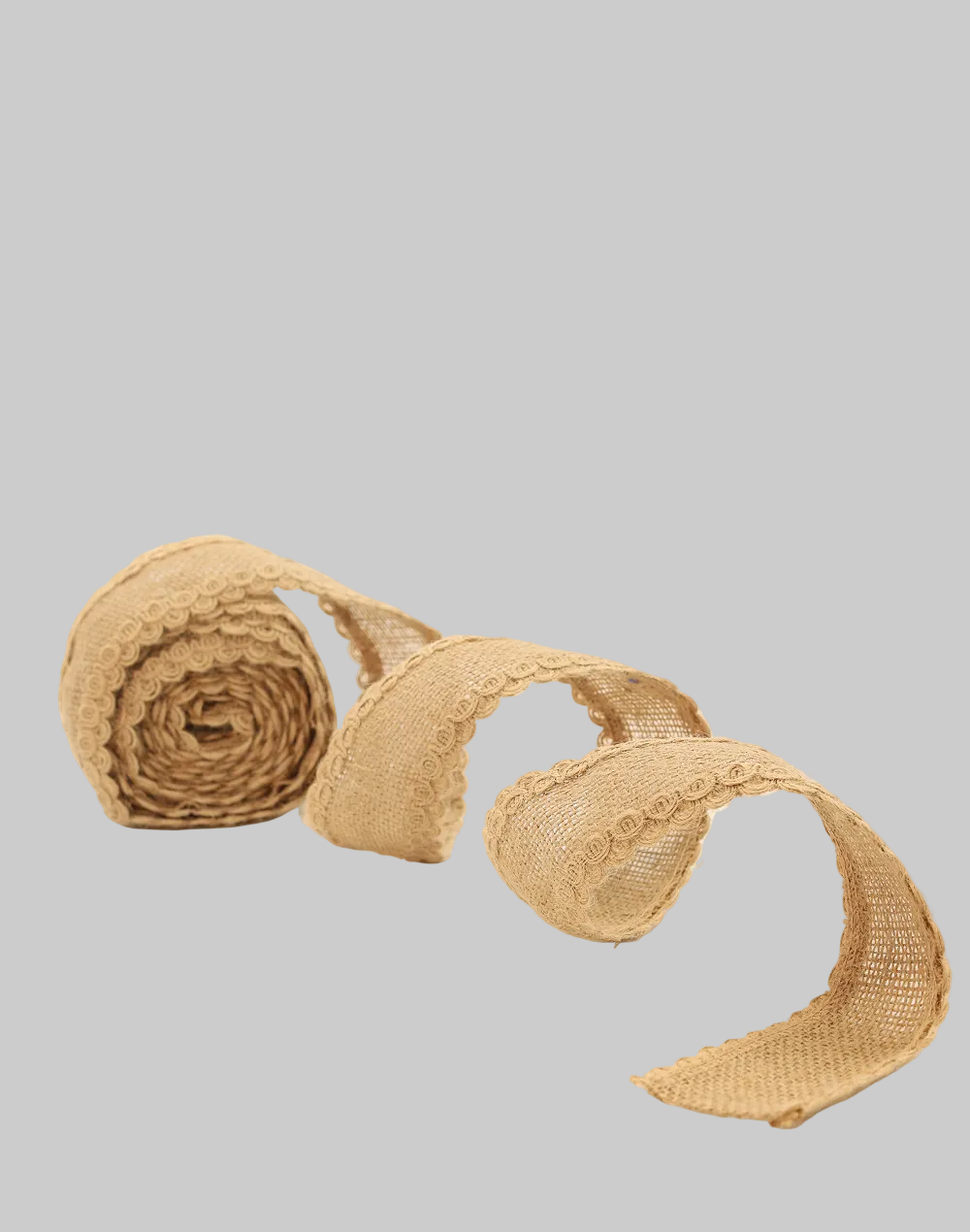 Natural Burlap Ribbon  Roll-2" x 15'