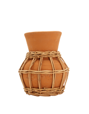 Small Basket Terracotta Vase