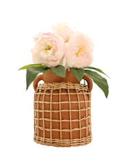 Double Handle Basket Vase
