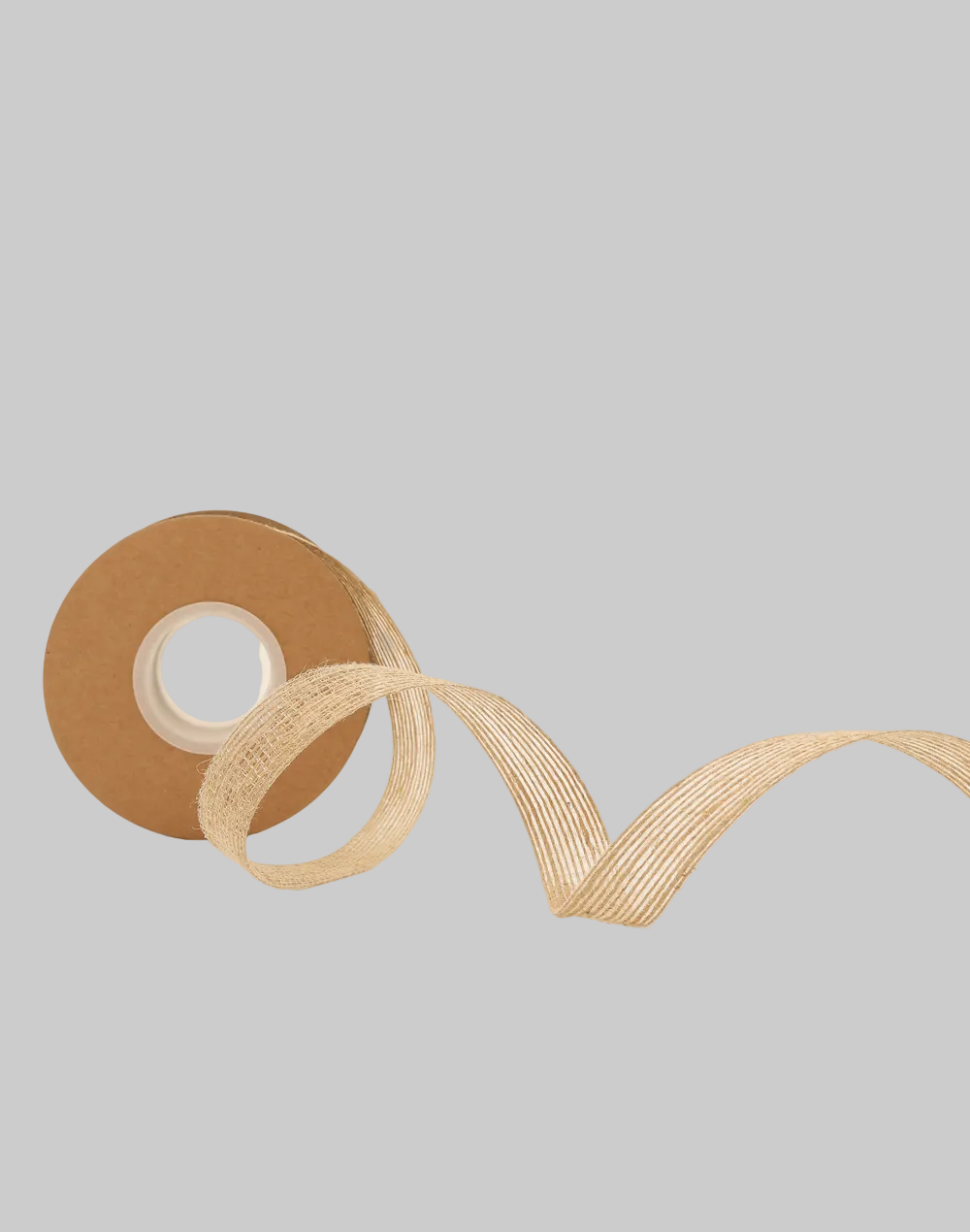Natural Burlap Ribbon  Roll-.75" x 32'