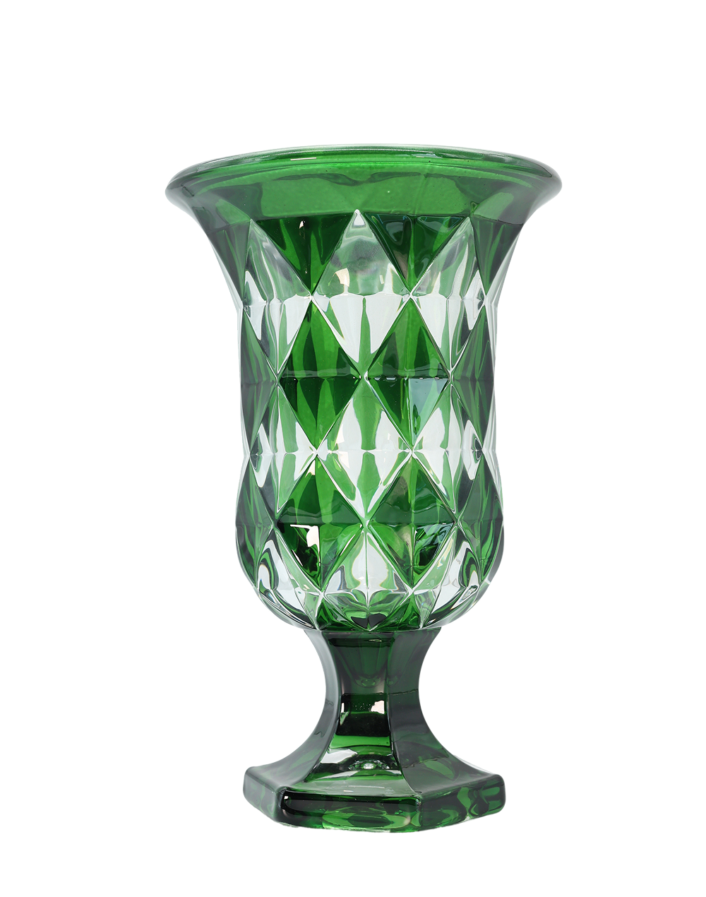 Regal Emerald Crysal Vase