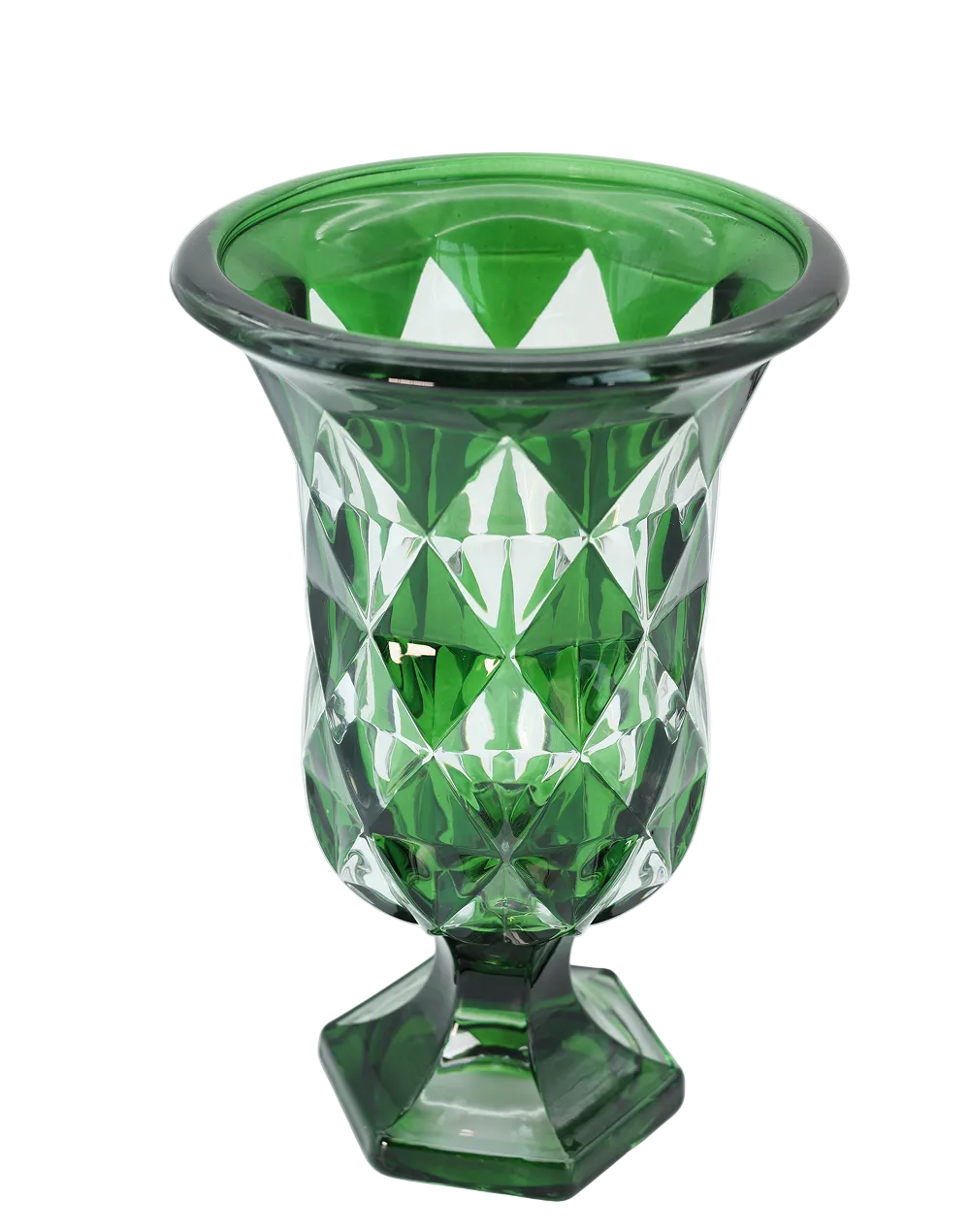 Regal Emerald Crysal Vase