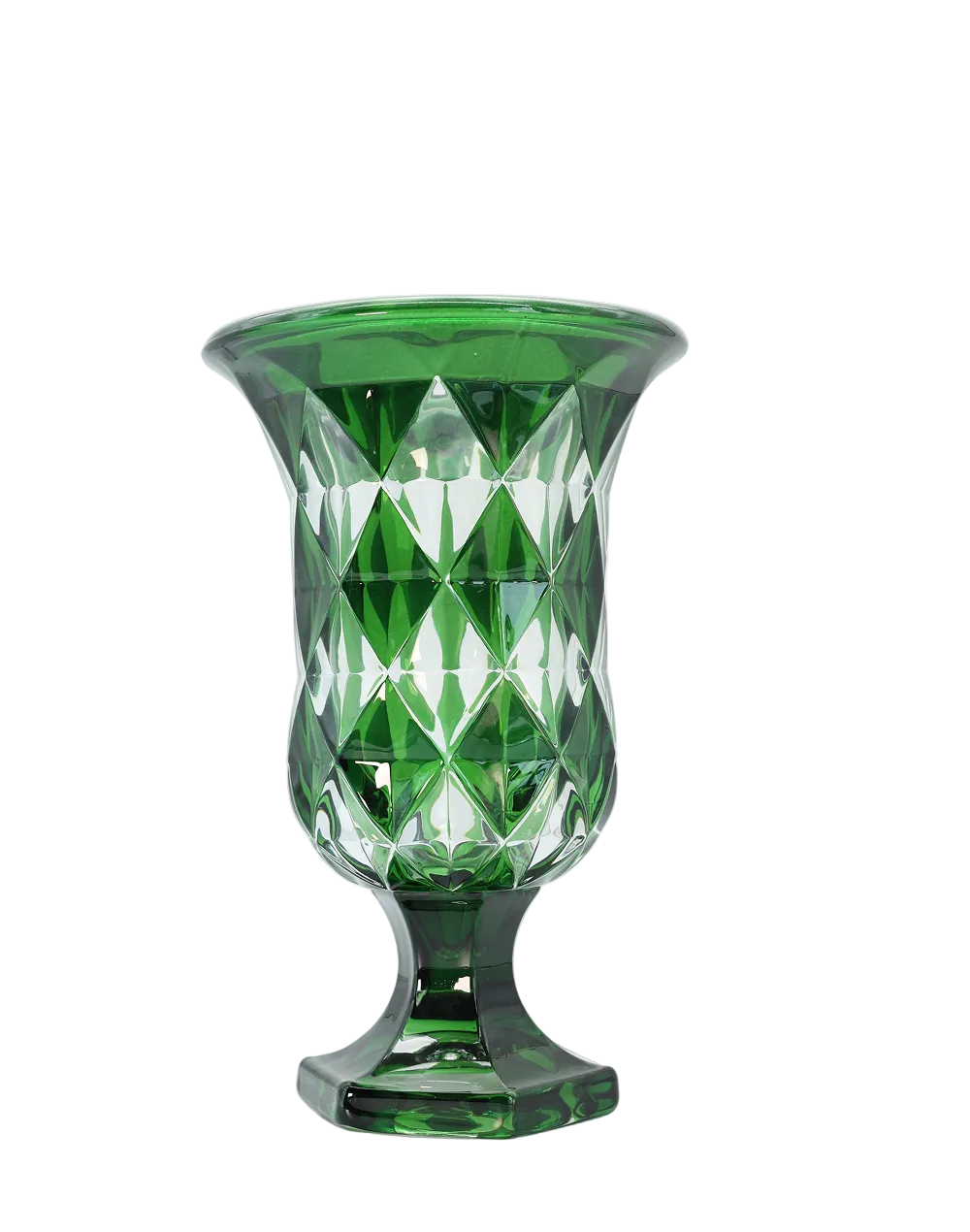 Regal Emerald Crysal Vase