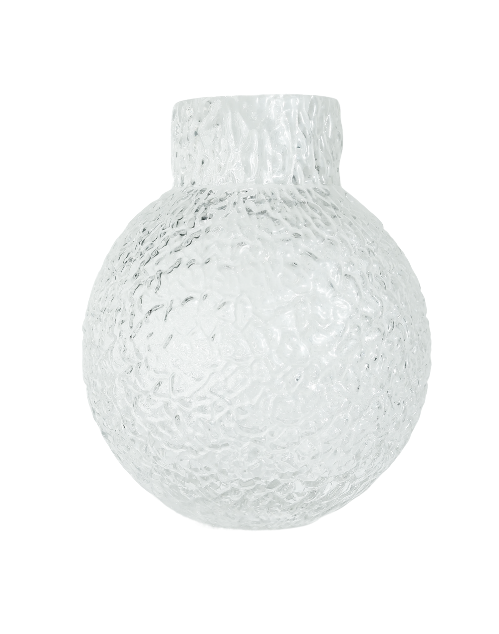 Frosted Large Ice Orb Vase