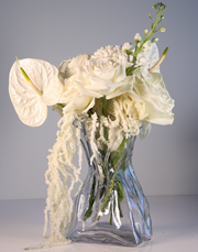 Short Twisted Glaciar Vase