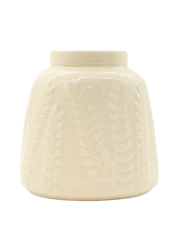 Saba White Large Wheat Vase