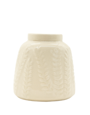 Saba White Wheat vase White