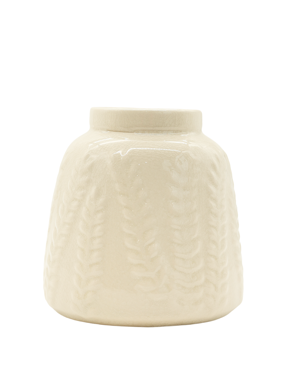 Saba White Wheat vase White