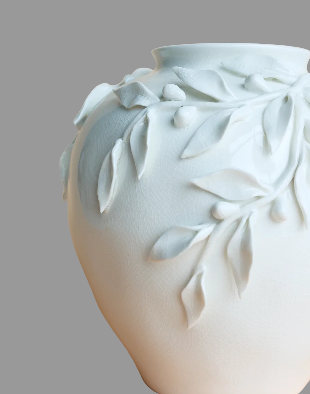 Laural Orb Vase