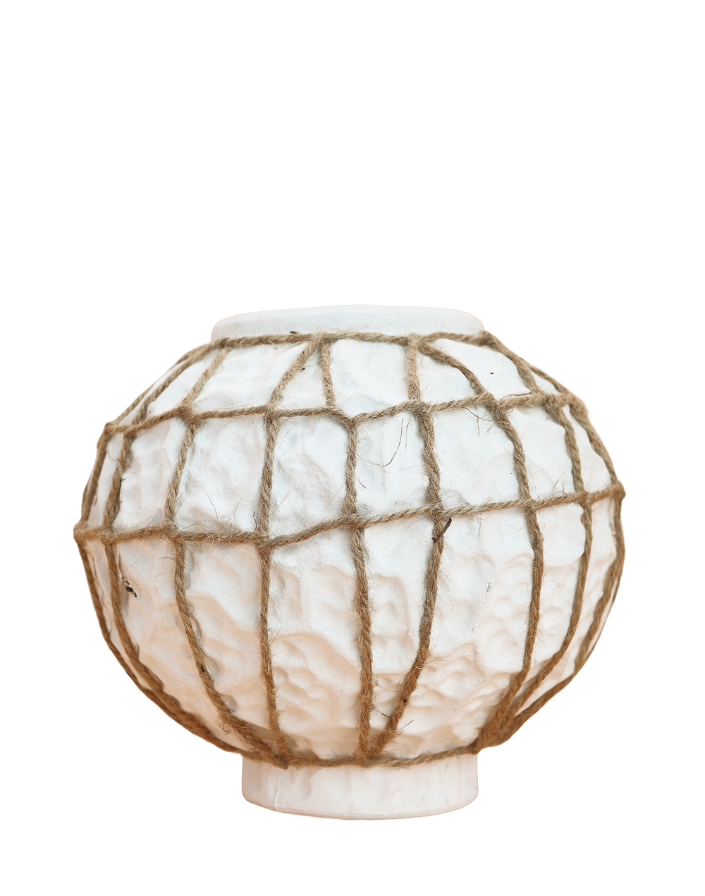 Nautica Woven Sphere Vase White