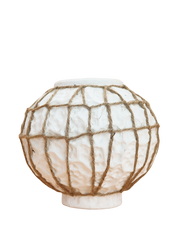 Nautica Woven Sphere Vase White