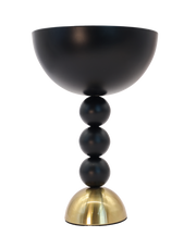 Nior Metal Tall Chalice Black