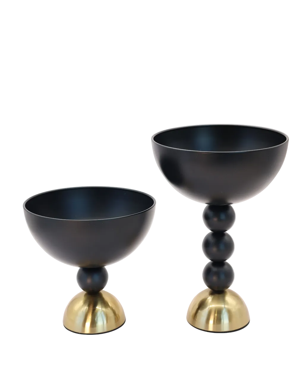 Nior Metal Tall Chalice Black
