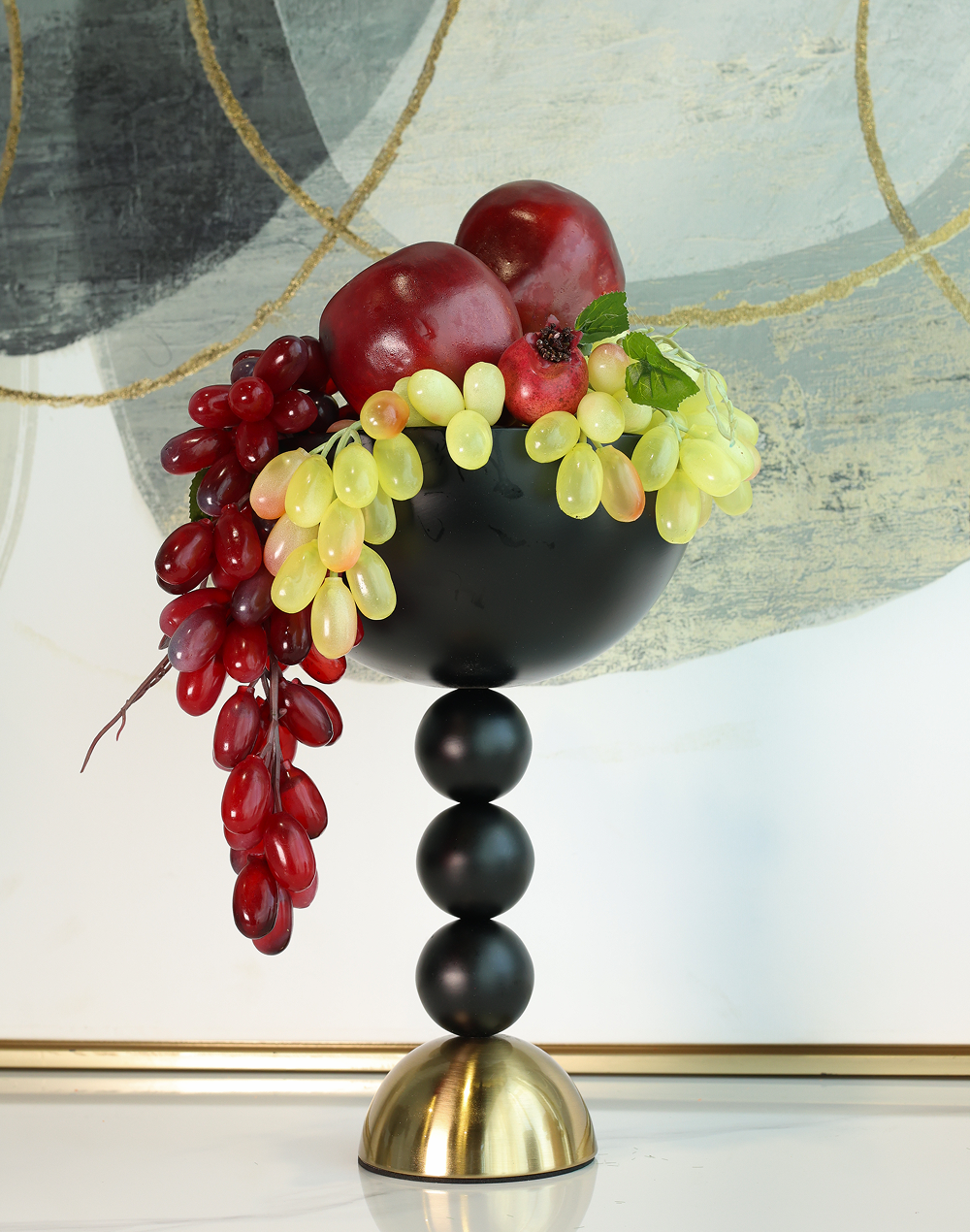 Nior Metal Tall Chalice Black