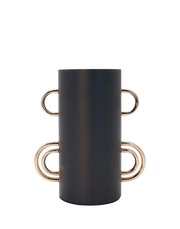 Nior Metal Vase Black