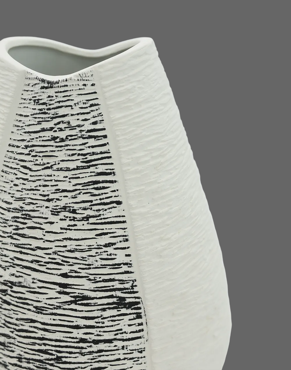 Slate Short Tapered Column Vase