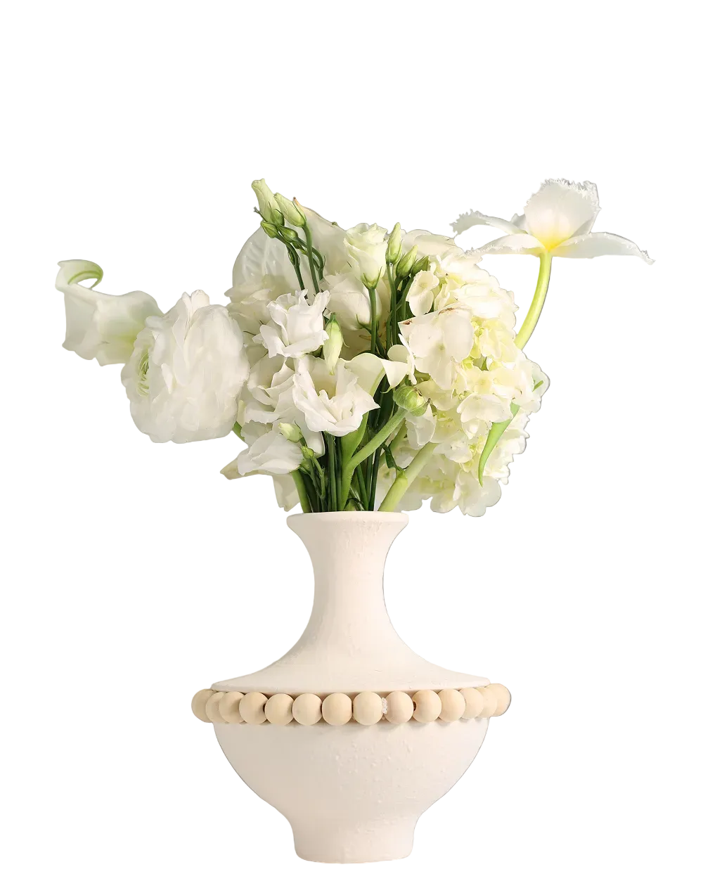 Terra Blanc Flare Vase White
