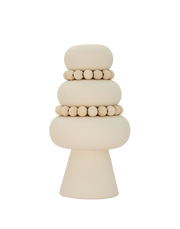 Terra Blanc Stacked Vase Beige