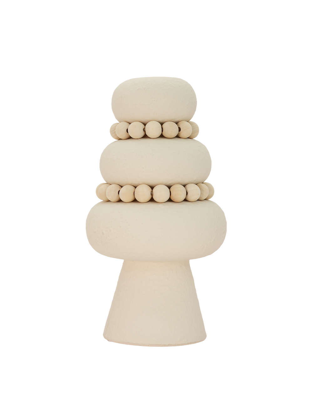Terra Blanc Stacked Vase Beige