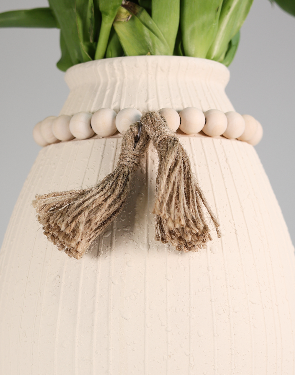 Terra Blanc Oval Vase