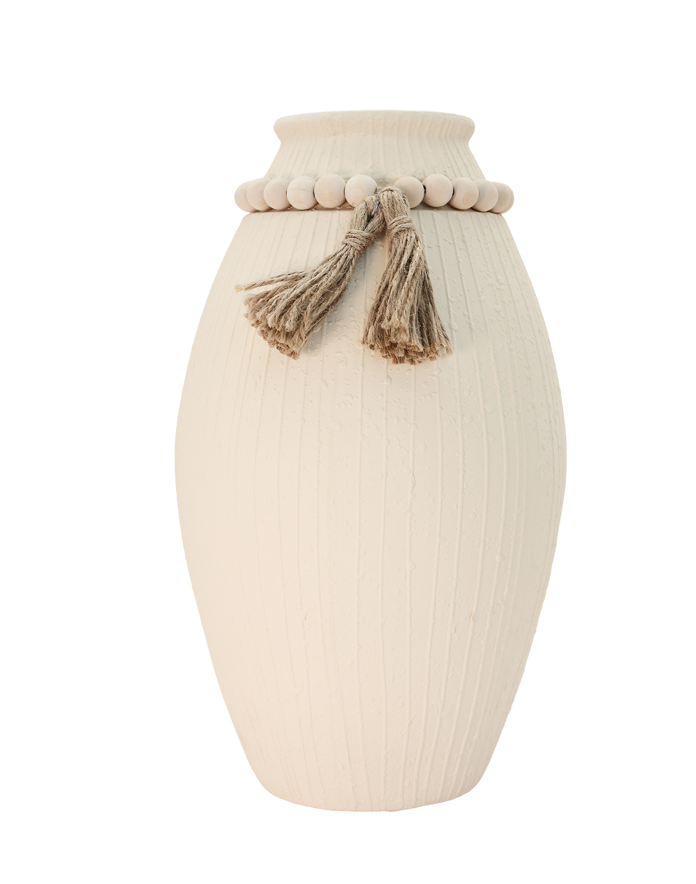 Terra Blanc Oval Vase