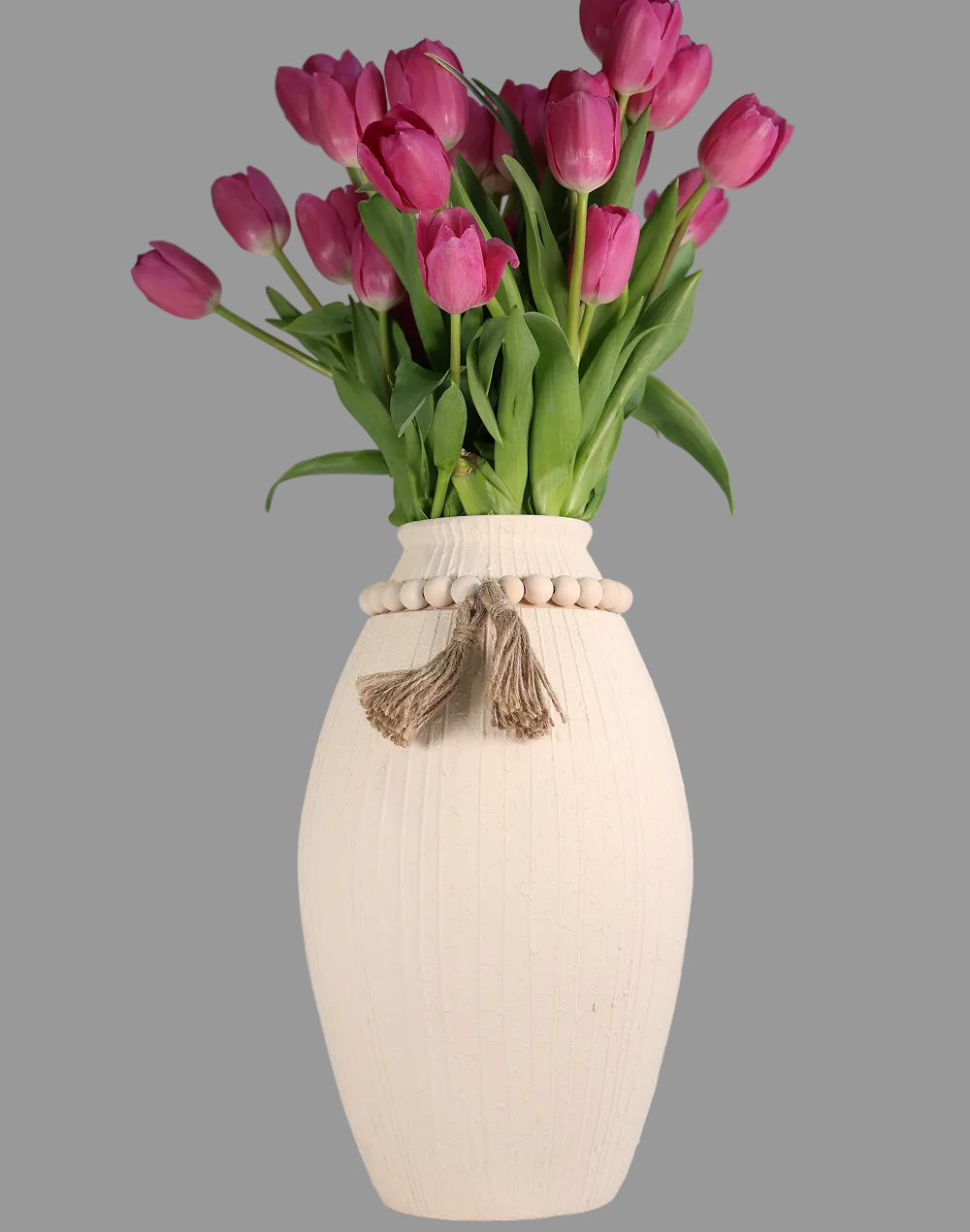 Terra Blanc Oval Vase
