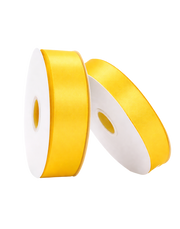 Yellow Double Faced Satin Ribbon - 100 Yards 1"