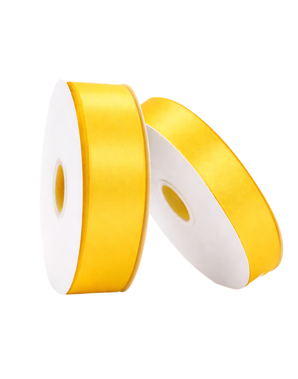 Yellow Double Faced Satin Ribbon - 100 Yards 1"