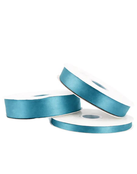Vivid Blue Double Faced Satin Ribbon - 100 Yards 0.5"