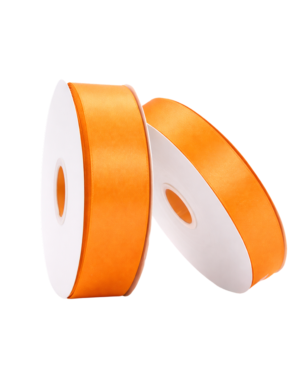 Tangerine Double Faced Satin Ribbon - 100 Yards 1"