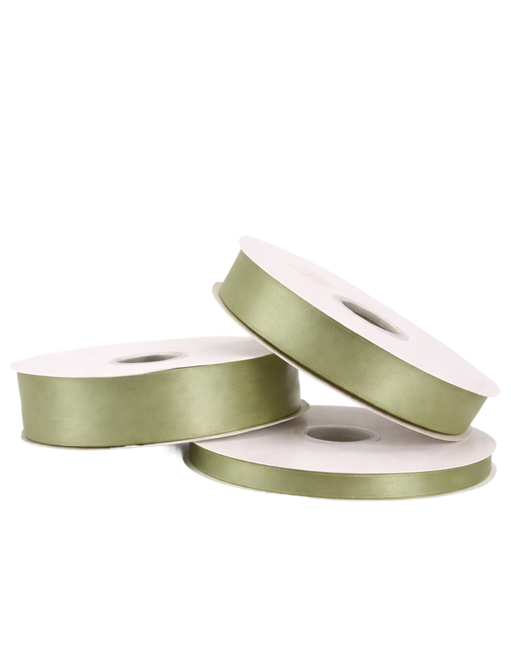 Spring Moss Double Faced Satin Ribbon - 100 Yards 0.5"