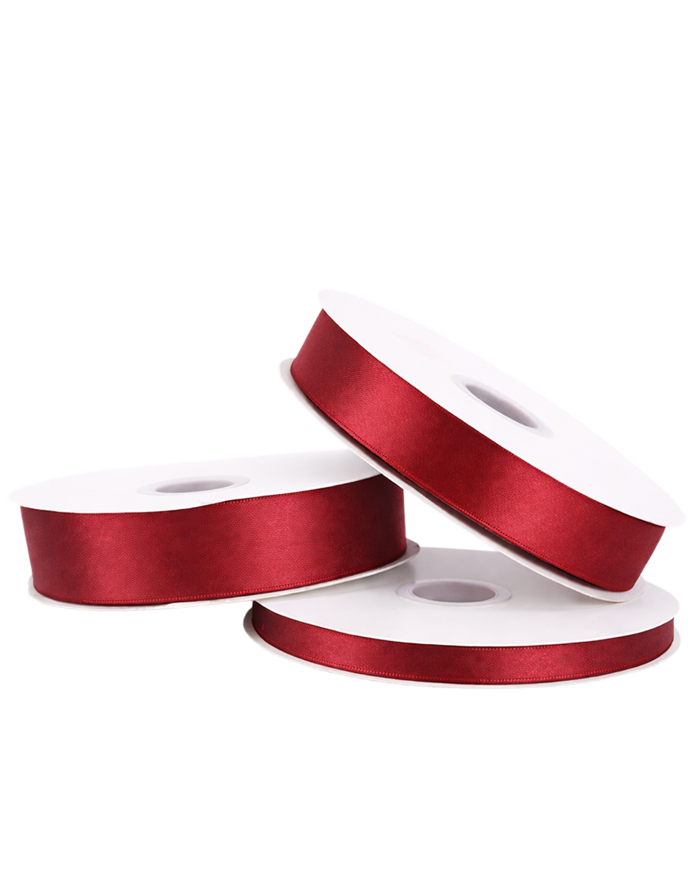 Scarlet Double Faced Satin Ribbon - 100 Yards 0.5"