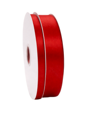 Red Double Faced Satin Ribbon - 100 Yards 0.5"