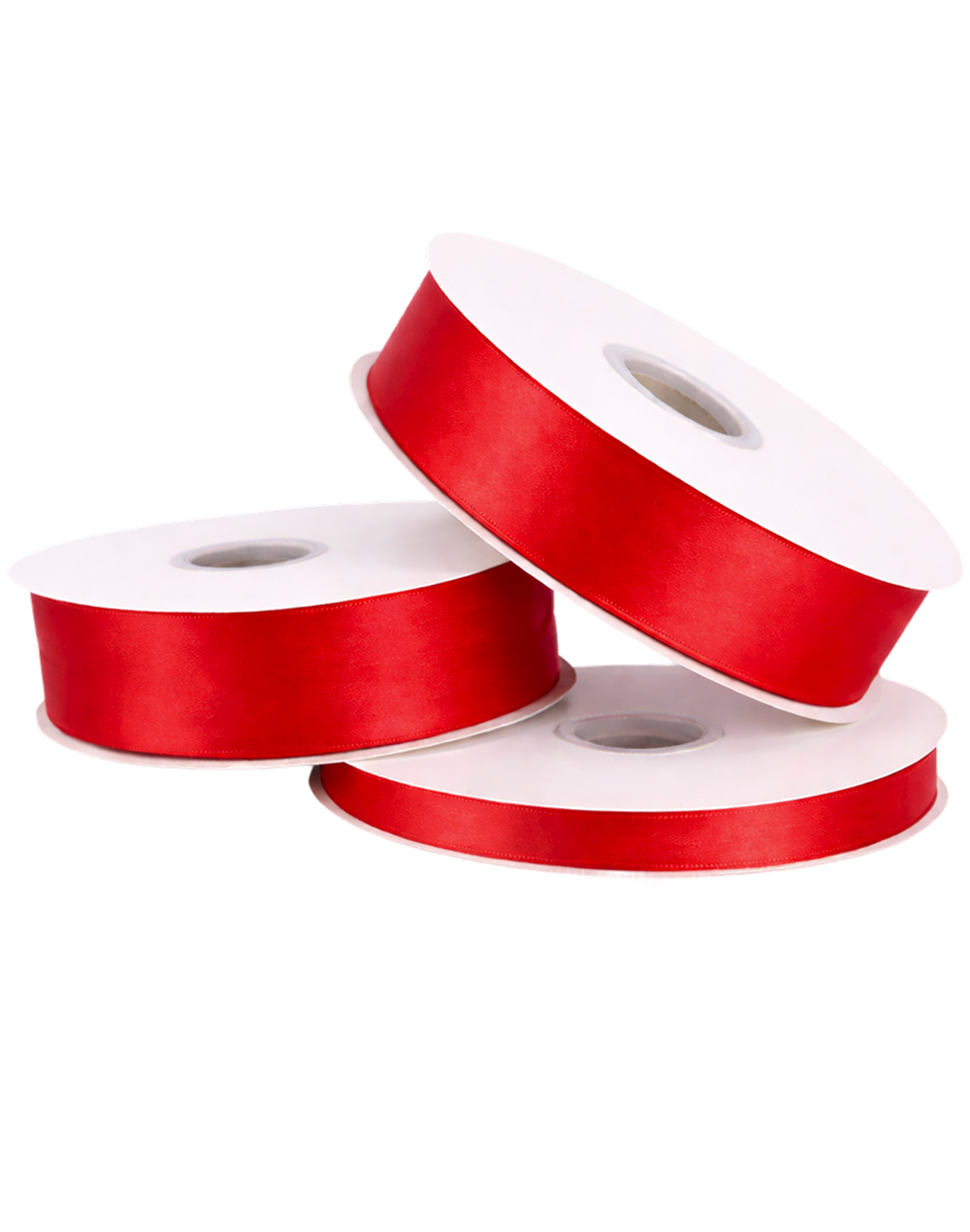 Poppy Red Double Faced Satin Ribbon - 100 Yards 0.5"