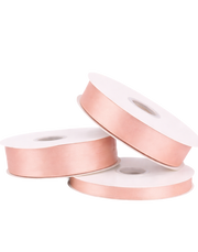 Peach Double Faced Satin Ribbon - 100 Yards 0.5"