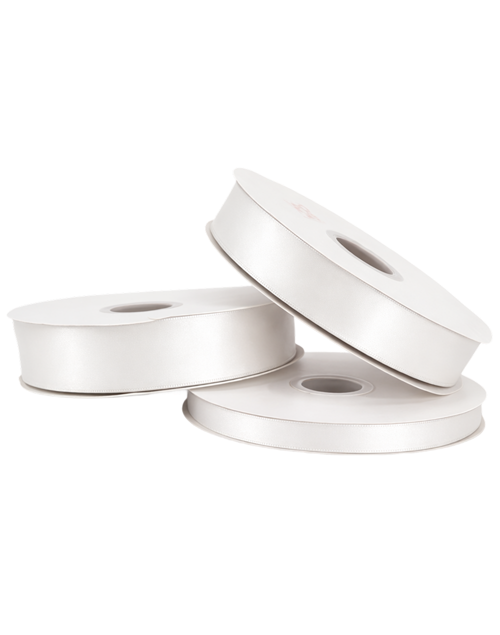 Off White Double Faced Satin Ribbon - 100 Yards 0.5"