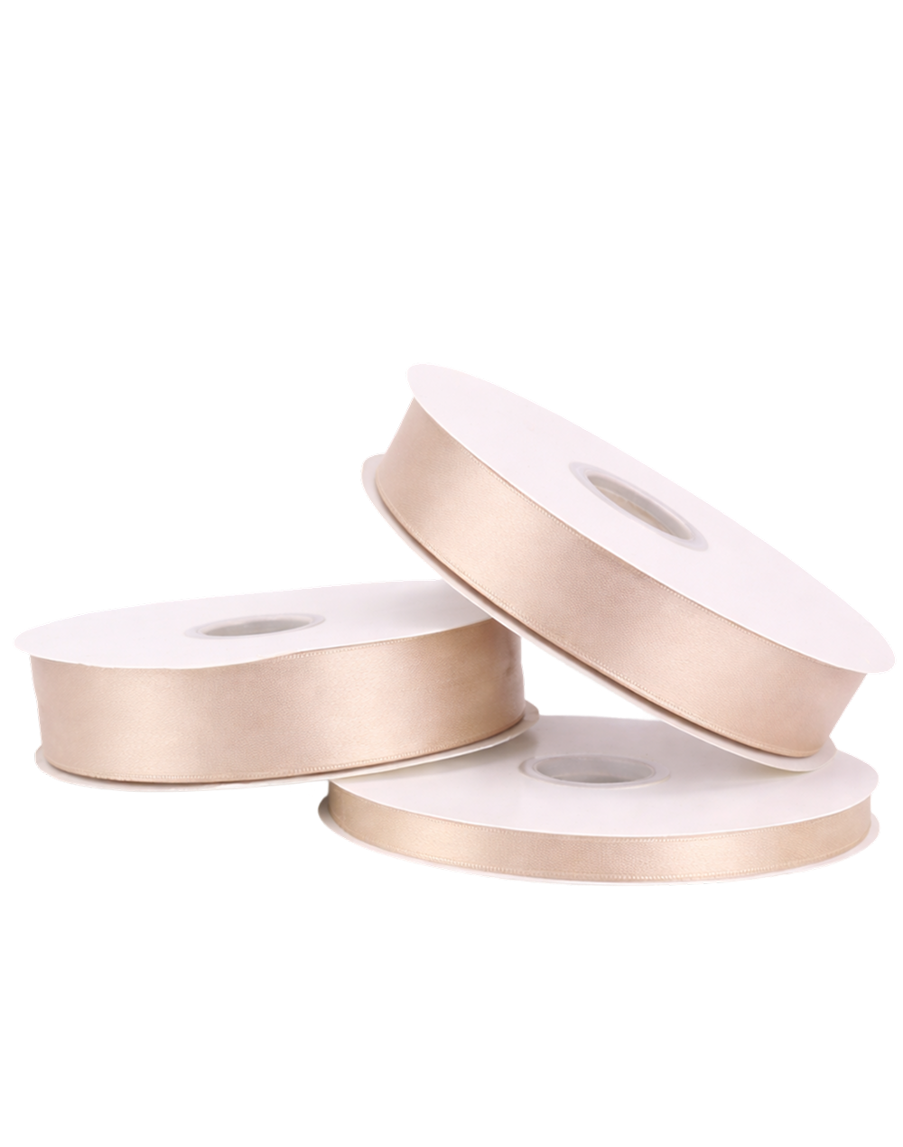 Nude Double Faced Satin Ribbon - 100 Yards 0.5"