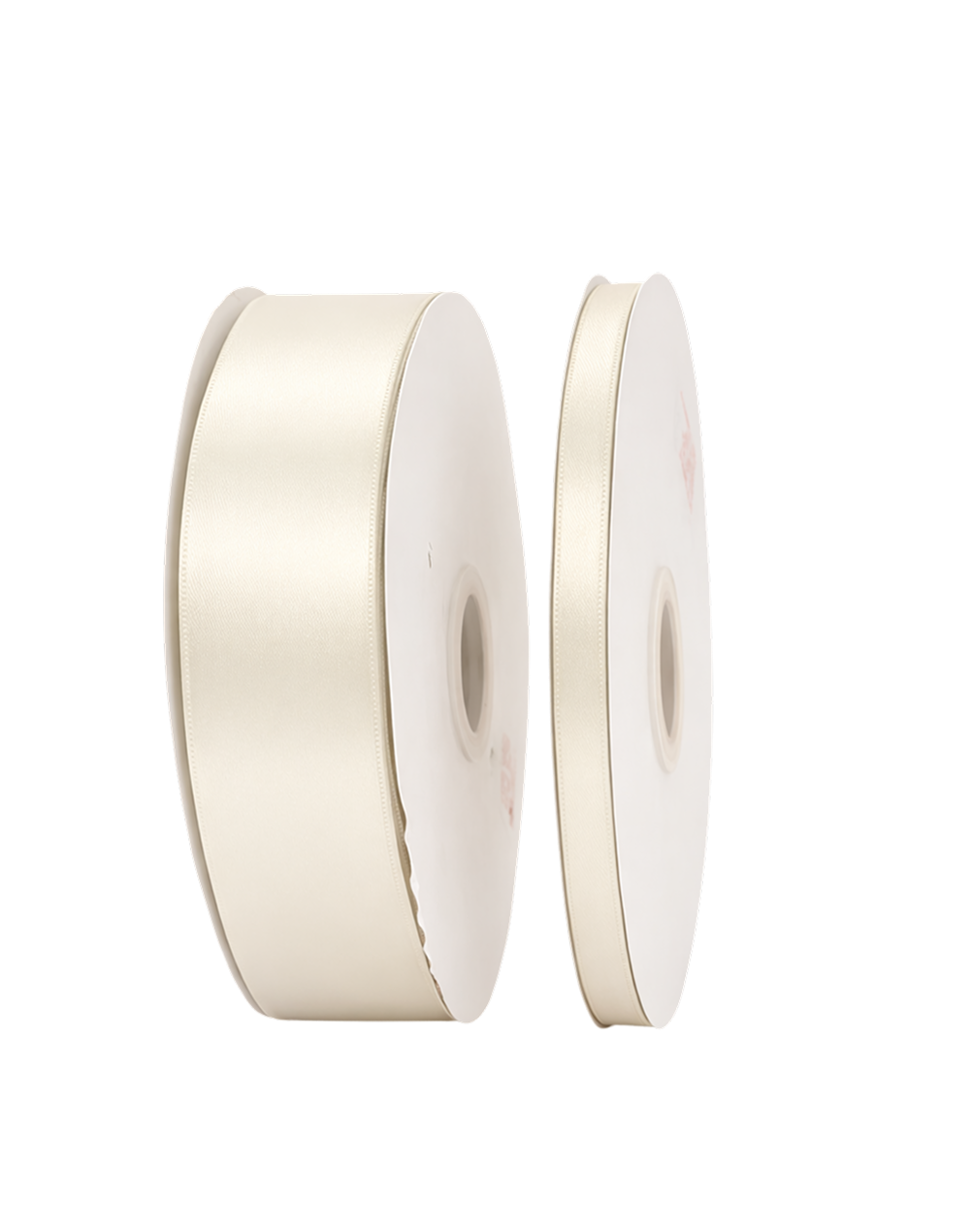 Ivory Double Faced Satin Ribbon - 100 Yards 1.5"
