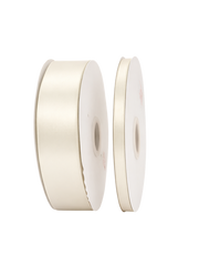 Ivory Double Faced Satin Ribbon - 100 Yards 1.5"