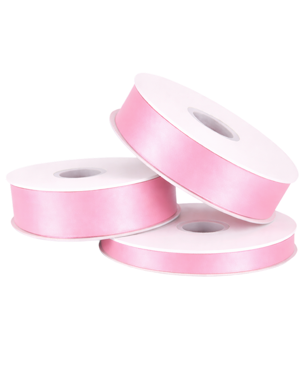 Geranium Pink Double Faced Satin Ribbon - 100 Yards 0.5"
