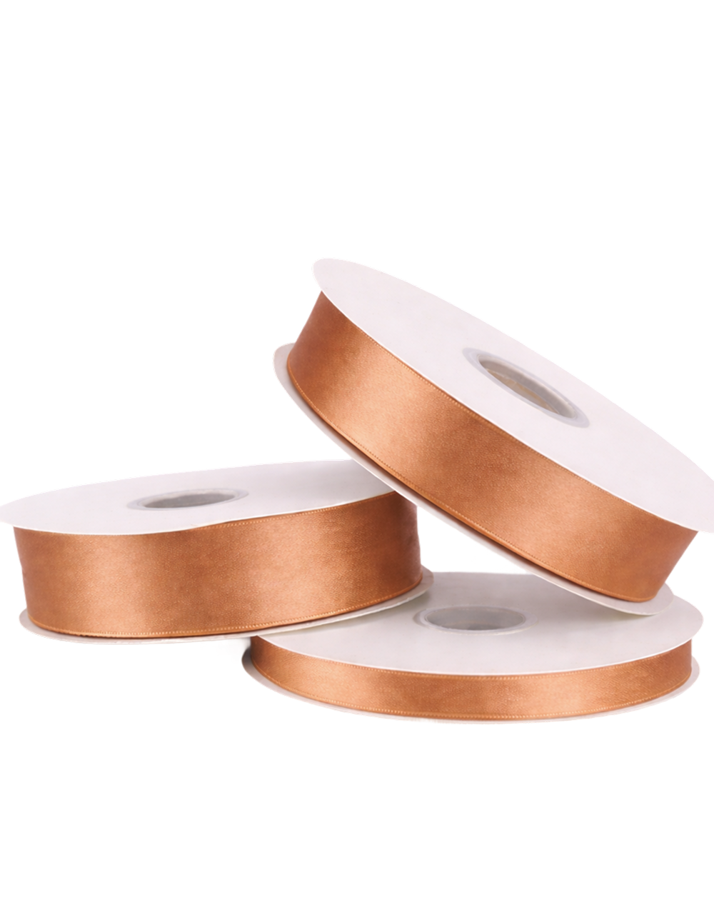 Copper Double Faced Satin Ribbon - 100 Yards 1.5"