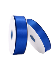 Cobalt Double Faced Satin Ribbon - 100 Yards 1"