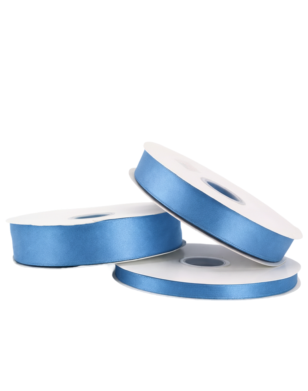 Capri Blue Double Faced Satin Ribbon - 100 Yards 0.5"