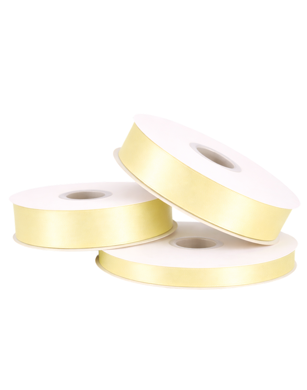 Baby Maize Double Faced Satin Ribbon - 100 Yards 0.5"