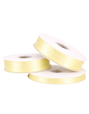 Baby Maize Double Faced Satin Ribbon - 100 Yards 0.5"