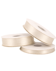 Antique White Double Faced Satin Ribbon - 100 Yards 0.5"