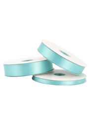 Aqua Double Faced Satin Ribbon - 100 Yards 0.5"