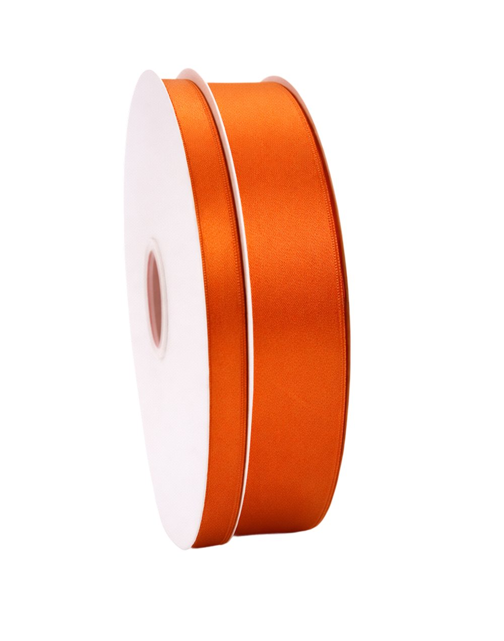 Autumn Orange Double Faced Satin Ribbon .5" X 100 Yards