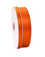 Autumn Orange Double Faced Satin Ribbon .5" X 100 Yards